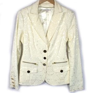 Cache Luxe Ivory Blazer